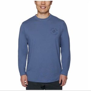 Hang Ten Men Long Sleeve Sun Tee, Blue